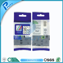 100% compatible label tape tze tz tape Tze131 tz131 12mm*8m black on clear for P-touch Ribbon label maker