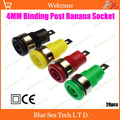 20pcs High Quality 4MM Binding Post Banana Socket jack for Multimeter Oscilloscope instrument High voltage panel