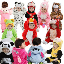 new 2014 infant baby/kid/children cartoon long sleeve winter rompers, boys/girls animal coverall jumpsuits,baby wear clothes