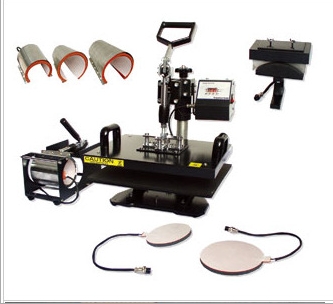 8 in 1 combo heat press machine for t shirts mugs caps trays
