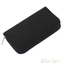 Black SD SDHC MMC CF Micro SD Memory Card Storage Carrying Pouch Case Holder Wallet 1DS7