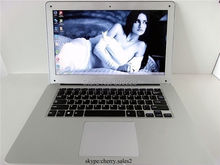 Free Shipping 14.1 inch Intel D2500 1.86GHZ 4GB 500GB ultrabook slim laptop computer  WIFI Windows 7 Webcame laptop notebook