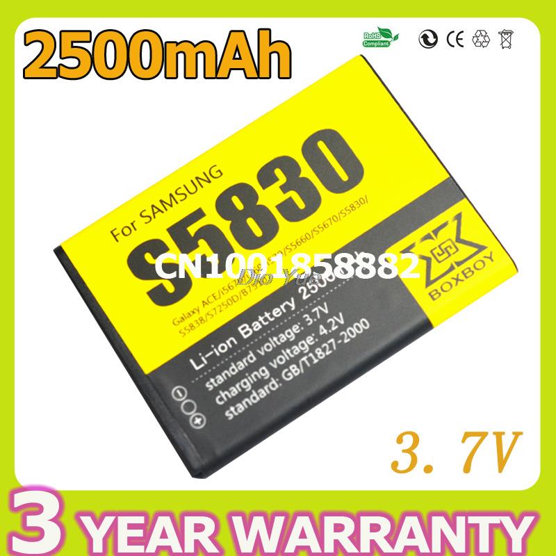 2500  3.7      EB494358VU Boxboy  Samsung Galaxy Ace S5830 S5660 S7250D S5670 i569