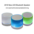 Newest Mini Wireless Bluetooth Speaker LED Flashing Portable Music Sound Box Support TF Card FM for