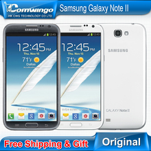 Original Unlocked Samsung Galaxy note 2 II N7100 Quad Core Phone Camera 2GB RAM 16G ROM GSM 3G 5.5”Touch 1280×800 Smart Phone
