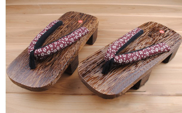 Bensimon Blanche Sandales Geta En Bois Homme Style Japonais