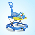 2016 New Baby Walker Car Anti roll over Multifunctional Baby Stroller Music Toys Plate Baby Walk