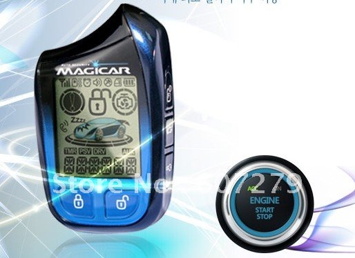 Hopping frequency Android Smart phone engine start original magicar push start button 1 mile remote starter