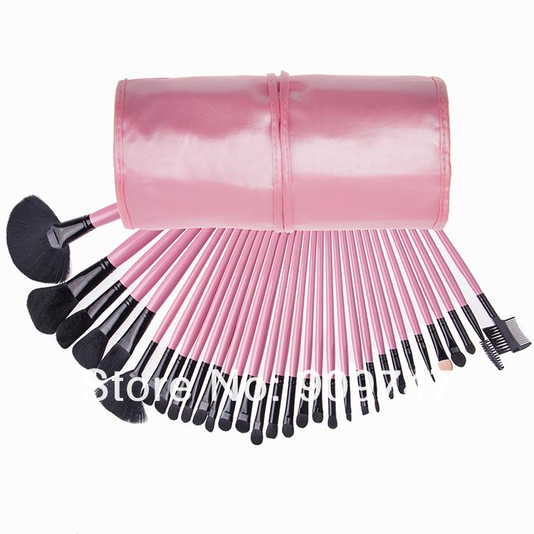 Set brush Brush Brush Bristles makeup Makeup   BLACK  brush natural Kit bristles 32pcs Makeup Cosmetic