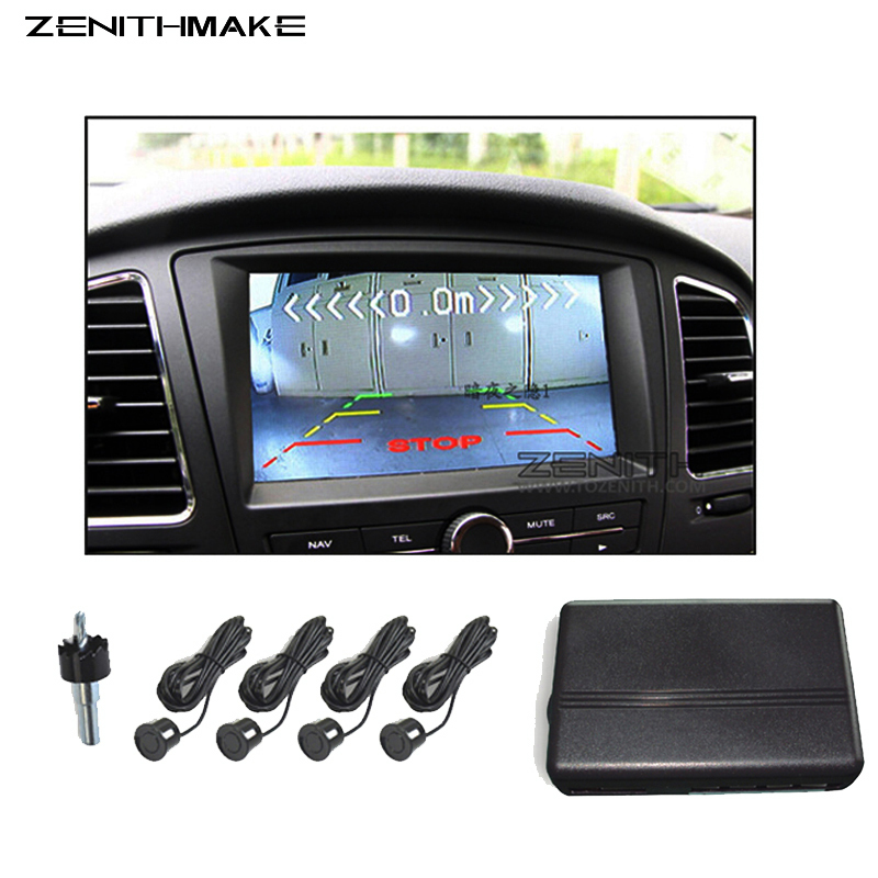 Free Shipping Video Parking sensor Visual Car Video Parking Sensor Reverse Backup Radar System Digital Display