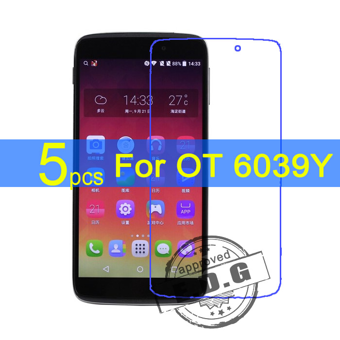 5pcs Ultra Clear LCD Screen Protector Film Cover For Alcatel One Touch Idol 3 OT 6039