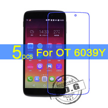 5pcs Ultra Clear LCD Screen Protector Film Cover For Alcatel One Touch Idol 3 6039Y 4.7″ Protective Film + cloth free shipping