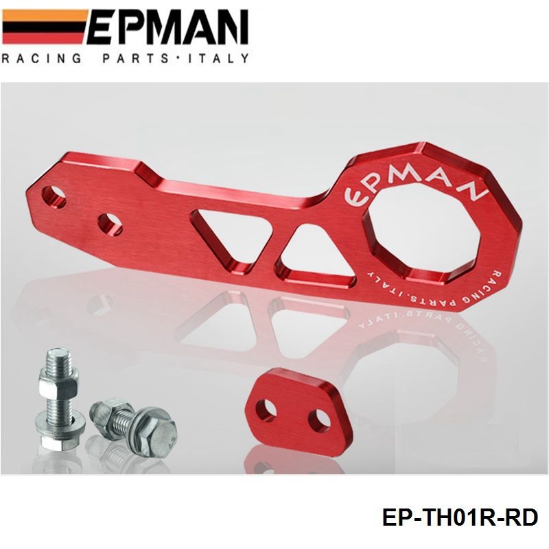 EPMAN Billet Aluminium Rear Tow Hook RED Universalcar such as for Skyline 200SX R33 S13 S14 EP-TH01R-RD (Default Color is Red)