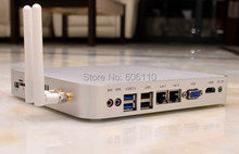 NEW  fanless INTEL C1037U dual-core  mini computer system  2 USB3.0 double LAN AND   TF/SD  Card reader