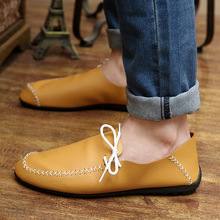 2015 summer autumn fashion men shoes casual breathable leather driving flats adult male loafers sneakers size