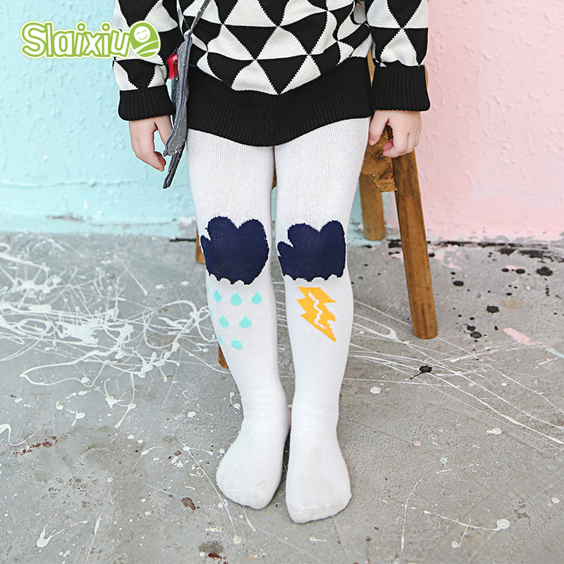 Cute Thunder Pattern font b Boys b font Girls Tights Pantyhose Kids Stocking Infant font b