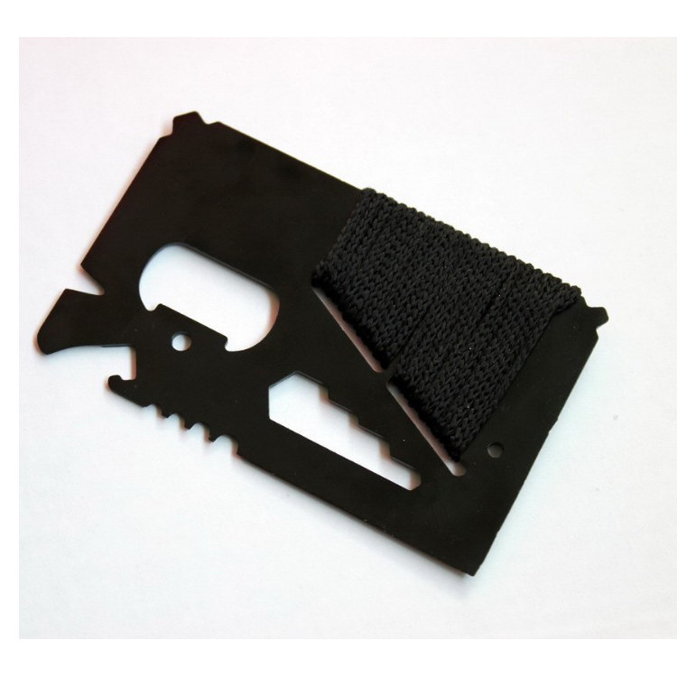 Outdoor multi-purpose knife card umbrella rope knife survival tool card SOS card <font><b>Camping</b></font> Tools Outdoor multi-purpose knife card umbrella rope knife survival tool card SOS card <font><b>Camping</b></font> Tools