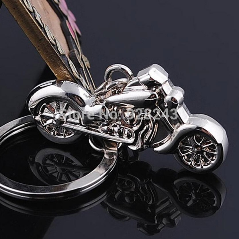 Vintage motorcycle keychain key ring fashion personality metal keychain