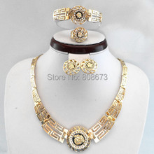18K Gold Plated Or Platinum Plated Jewelry Sets Medusa Hot Selling Lion Head Myth Necklace Sets Woman Jewelry Set For Wedding