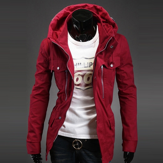 Free Shipping New 2015 Hot Winter Jacket Men Slim Thicken Outdoor Coat Hooded Jacket Men Clothes