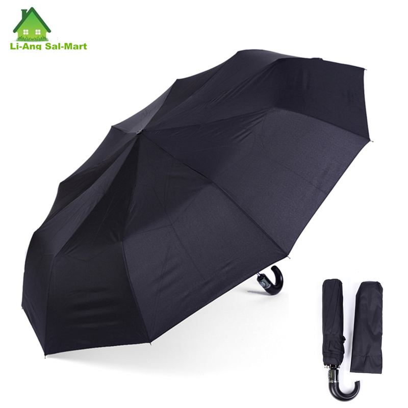 10 спиц автоматическое 3 раза негабаритных мужчин черный большой дождь зонты продажа 2016 китайский известный бренд большой размер зонтик зонтик