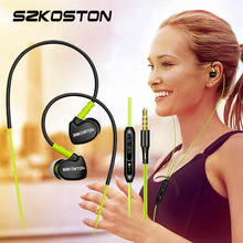 SZKOSTON Profession In Ear Sport Earphones Running Headphones Stereo Super Bass Headset with MIC for iPhone