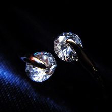 Italina Openings Wedding Rings for women CZ Diamond Jewelry anel de plata 925 bague femme anillos