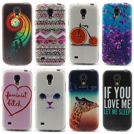 Art Bicycle Stairs TPU Silicone Soft Case For Samsung Galaxy S4 Mini i9190 i9192 i9195 Back