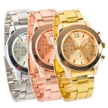 Nuevo relojes mujer 2015 mujeres vestido relojes de acero inoxidable mujeres relogio feminino lujo Casual reloj de cuarzo hombres