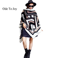 Ode To Joy high quality geometric print scarf women Thicken Soft Winter pashmina Fashion Shawls