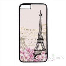 For iphone 4/4s 5/5s 5c SE 6/6s plus ipod touch 4/5/6 back skins mobile cellphone cases cover Retro Postcard Paris Eiffel Tower