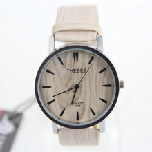 Men ‘ s reloj de marcas, 2016 populares reloj de la alta calidad, grano de madera diseño, correa de cuero, noble reloj de pulsera, negocio del reloj de cuarzo