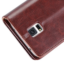 For Galaxy S5 Brand Flip Leather Case For Samsung Galaxy S5 I9600 Magnetic Wallet with Card