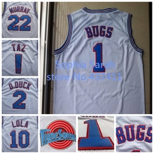 Space Jam Jerseys,Chicago #1 Bugs Bunny Tune Squad Basketball jersey,White LOONEY TOONES Jersey ,Rev 30 Sports Jerseys