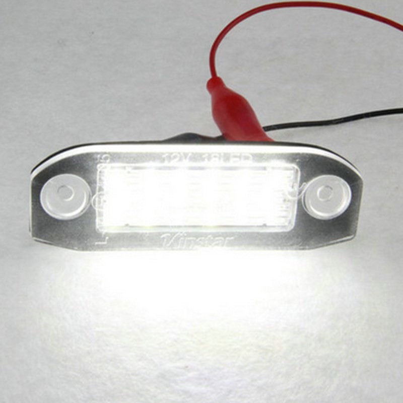 2x Error Free 18smd Led License Plate Light Car Bulbs