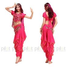 2015 NEW Arrival Oriental Dance Costumes Bollywood Indian Dress 4PCS Belly Dance Vestido Suit For Women 6 Colors