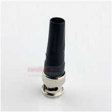 10pcs RG59 BNC male Plug pin Solderless Straight Angle Connector for CCTV Camera