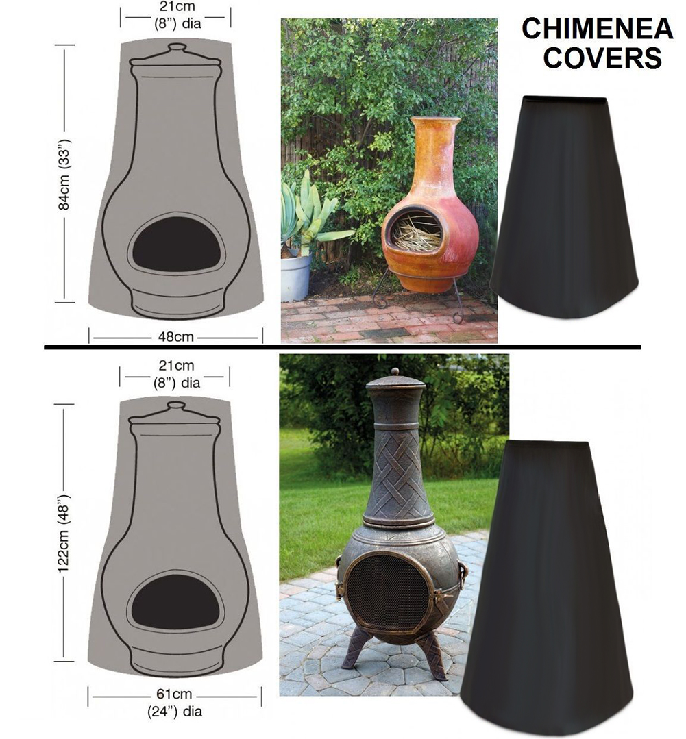 Shop Rain Covers Online, Large 1.2M High Chiminea Furnace Stove Cover