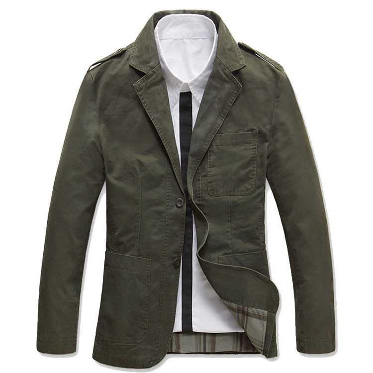 2015 New Arrival Brand Men Military Blazers Masculino Terno Casual Jacket Coat Cotton Suits Jaquetas Ceket Blaser Casaco Blezer