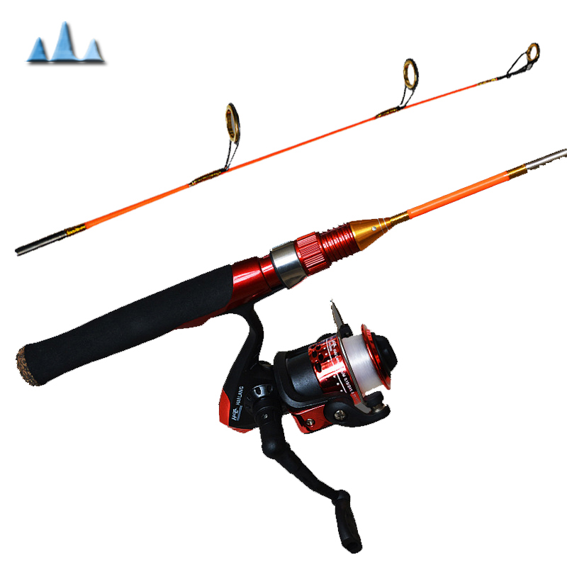 High Quality Carbon short winter Ice Fishing Rod Super light two section fishing rod Fishing Tackle Tools
