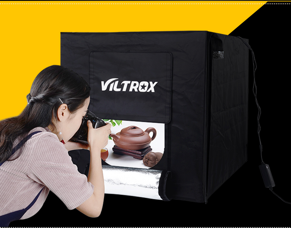 viltrox 60 60cm led fotograf studyosu softbox cekim isigi cadiri yumusak kutu tasinabilir canta ac adaptoru taki oyuncaklar soft box photo studio softboxlight tent aliexpress