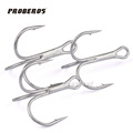 100pcs Lot Fishing Hook White Overstriking Antirust Treble Hooks Fishhook Tackle Triple Hook Free Shipping