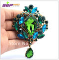 2016 Top Fashion Direct Selling Trendy Brooch Pin Broche Flower Dangle Broach For Women Jewelry 3