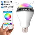 HanToper Smart Bulb Bluetooth Speaker 110V 240V 5W LED Light Wireless Stereo Loudspeakers Sound Box For