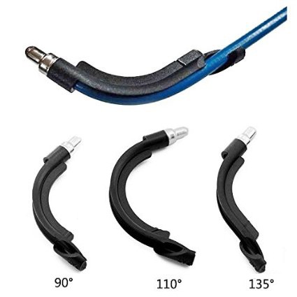 Pack of 10 Bike Bicycle V-brake Cable Noodle Guide 90//110° Bend Lead Tube