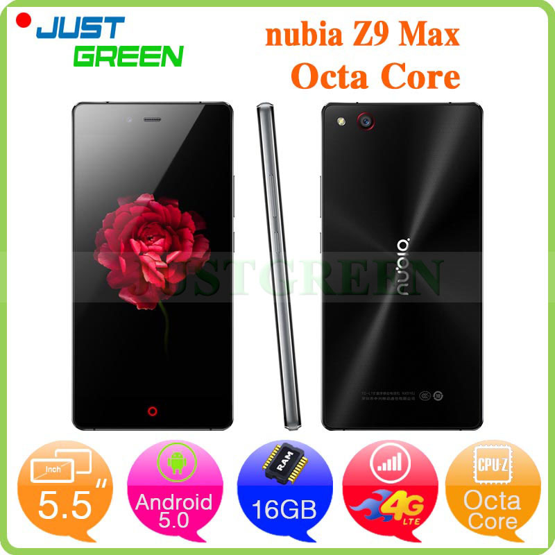 Original ZTE Nubia Z9 Max 4G LTE Cell Phone Snapdragon 810 Octa Core 5 5 1080P