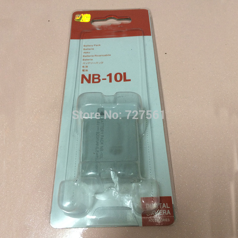 NB 10L batteries NB10L NB 10L Digital Camera Battery Pack for Canon G1X G15 G16 SX40HS
