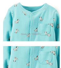2015 new Original Carters Baby Girls Boys Pajamas 100 cotton brand jumpsuits meninas clothes babies newborn