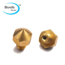 3 D printer parts Ultimaker extruder hot end brass nozzle 0.4 mm for 1.75 mm filament top quality free shipping