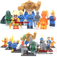 8pcs/lot FANTASTIC FOUR 4 SY167 Thing Building Bricks Blocks Sets Marvel Figures Minifigure Toys Gift Compatible With Lego